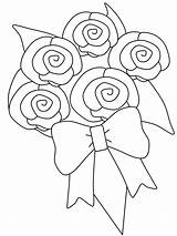 Bride Bouquet Flowers Coloring Page & Book  Home sketch template
