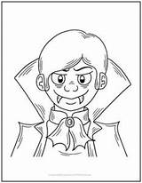 Young Vampire Coloring Page  Print It Free sketch template