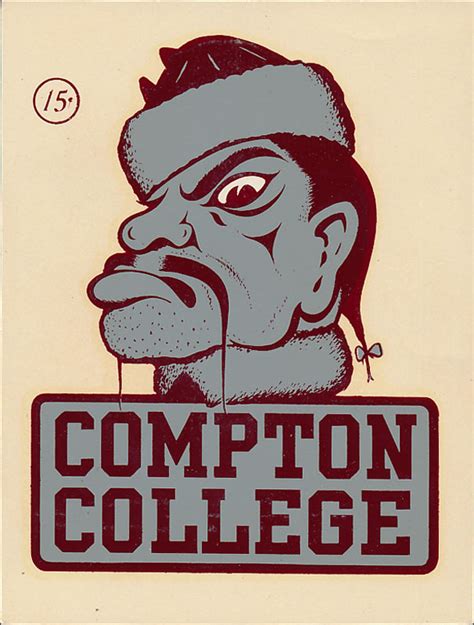 Compton College Tartars Decal