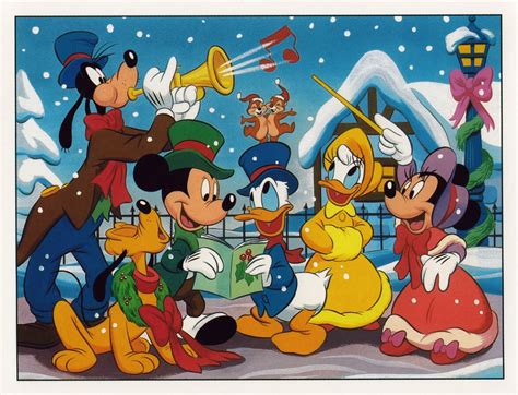 Christmas choir | Disney characters christmas, Christmas cartoons ...