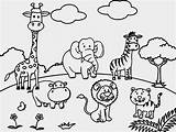 Zoo Animal Coloring Page sketch template