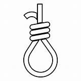 Rope Noose Artwork sketch template