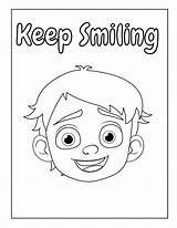 Color A Smile Coloring Pages  Supply DIY sketch template