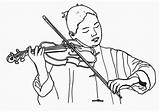 Fiddler Sketch Coloring Page sketch template