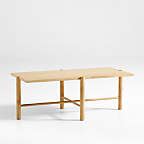 Jo Rectangular Wood Coffee Table + Reviews | Crate & Barrel