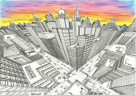 24+ 3 Point Perspective City | HarumHarland