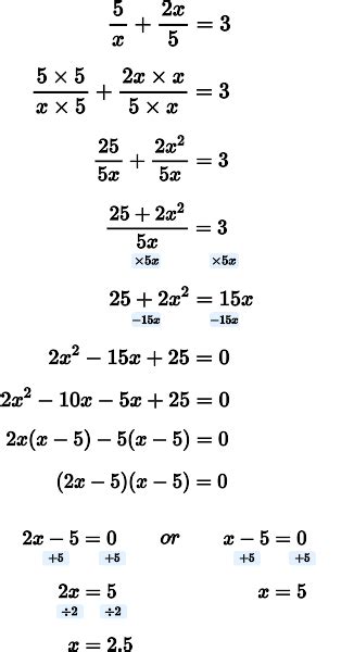 Algebraic Fractions - GCSE Maths - Steps, Examples & Worksheet