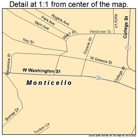 Monticello Georgia Street Map 1352416