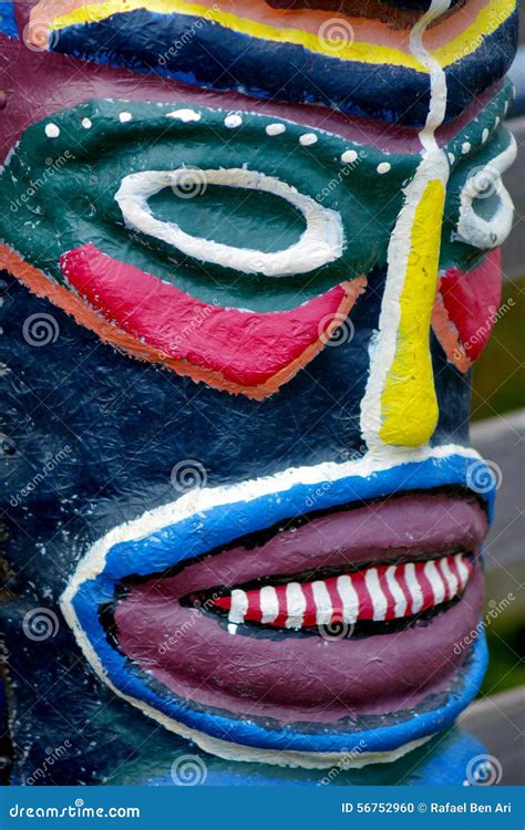 Pacific Island mask stock photo. Image of longevity, colourful - 56752960