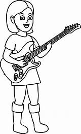 Guitar Coloring Page At GetColoringscom  Free Printable Colorings sketch template