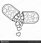 Pill Capsule Coloring Pages sketch template