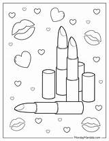 20 Makeup Coloring Pages For Glamour Lovers sketch template