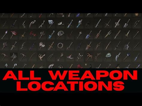 Elden Ring - All Weapon Locations 100% Complete Guide & Walkthrough ...