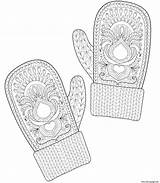 Mitten Coloring Pages Printable sketch template