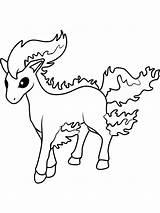 Ponyta Coloring Pages sketch template