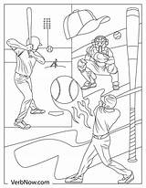Free BASEBALL Coloring Pages For Download Printable PDF sketch template