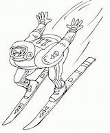 Snow Ski Color Page To Print 018  Coloring Home sketch template