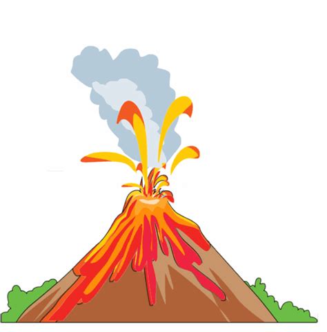 Geography Clipart - exploding_volcano - Classroom Clipart