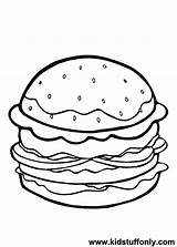 Cheeseburger Coloring Page At GetDrawings  Free Download sketch template