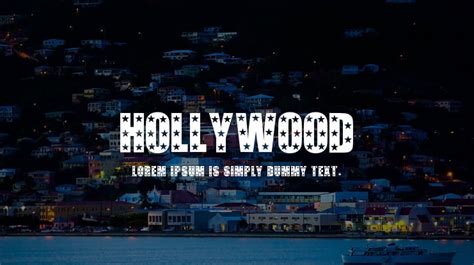 Hollywood Font : Download Free for Desktop & Webfont