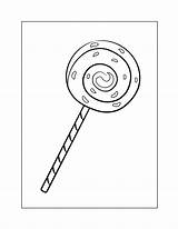 Lollipop Coloring Pages – Printable FREE sketch template