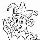 Silly Jester Coloring Page  Pagescom sketch template