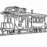 Train Caboose Coloring Pages Printable sketch template