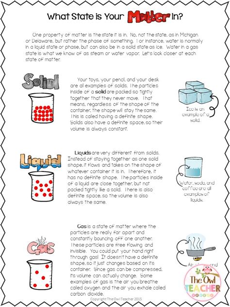 Classroom Freebies Too: States of Matter DO matter!