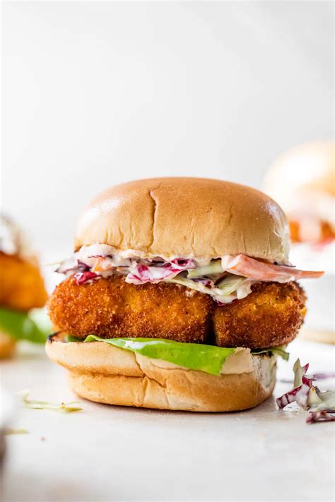 Crispy Cod Sandwich - The Almond Eater