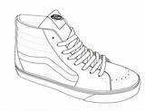 Vans Sneakers Coloring Pages sketch template