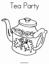 Tea Party Coloring Page  Twisty Noodle sketch template