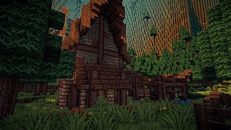 Woodcutter's house and sawmill Minecraft Map