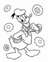 Donald Duck Coloring Pages Free Printable PDF sketch template