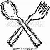 Spoon And Fork Coloring Pages At GetColoringscom  Free Printable sketch template