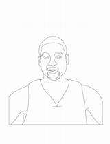 Dwyane Wade Coloring Pages Pdf  Coloringfoldercom sketch template