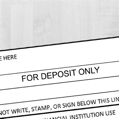 For Deposit Only Banking Deposit Stamps - Simply Stamps