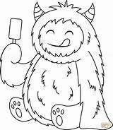 Cute Yeti coloring Page  Free Printable Coloring Pages sketch template