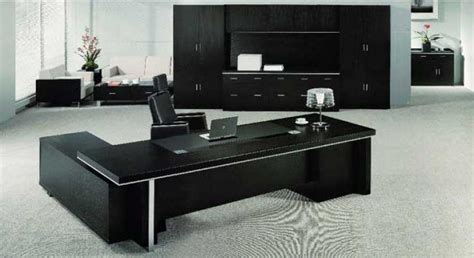 Echanting of Executive Office Desk Modern Luxury Black Office Furniture ...