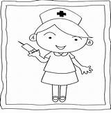Nurse Coloring Book  Easy And Fun Nurses Pages For Kids sketch template