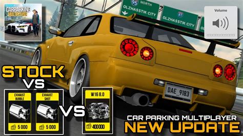 New Update | Stock Sound VS Turbo VS W16 Engine in Car Parking Multiplayer New Update - YouTube