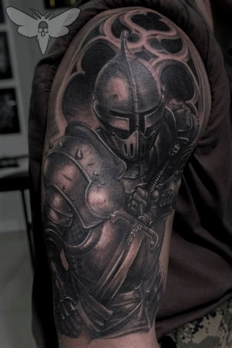 The Dark Knight tattoo | Knight tattoo, Armour tattoo, Tattoos