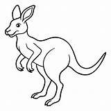 Kangaroo outline coloring Page  Premium AI Generated Vector sketch template