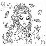 Queen Of Hearts Coloring Pages sketch template