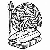 Crochet Coloring Page · Creative Fabrica sketch template