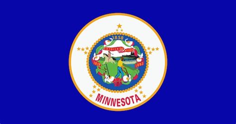 Premium Vector | Minnesota state flag vector illustration