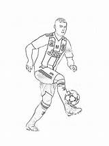 Cristiano Ronaldo coloring Pages sketch template