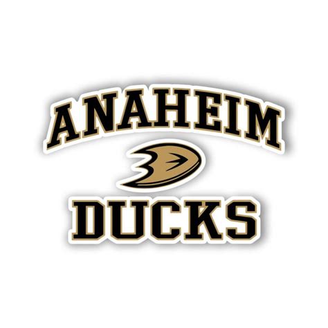 Anaheim Ducks – D With Name – Full Color Vinyl Sticker – Custom Size ...