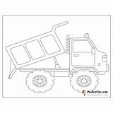 Dump Truck Coloring Page sketch template