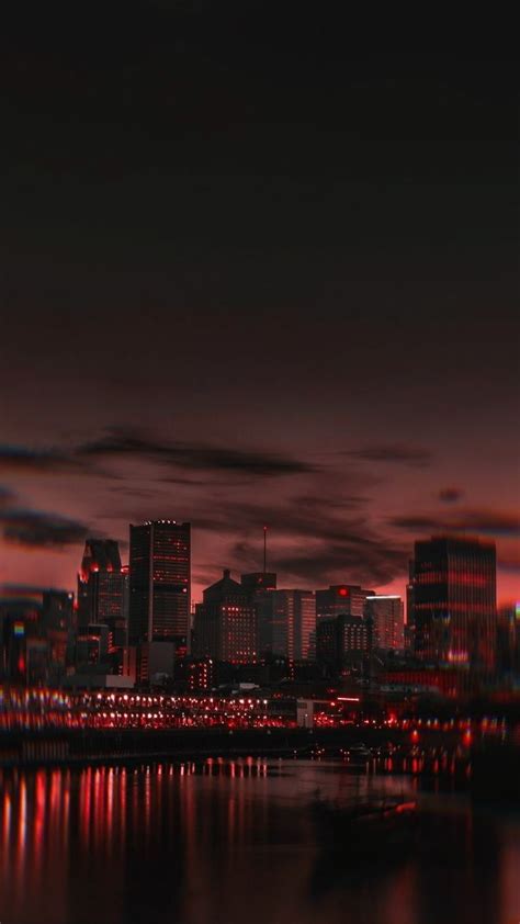 Night City Wallpaper | Night background, City wallpaper, Dark red wallpaper