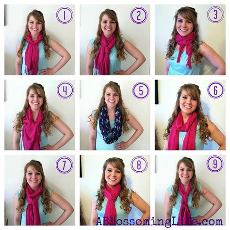 How To Tie A Scarf: 9 Easy Ways - A Blossoming Life